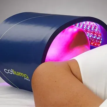 Celluma LED light therapy treatment at Philip Edward Salon and Spa