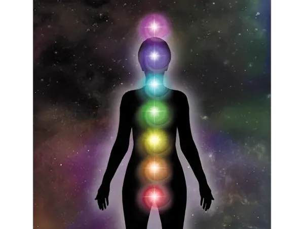 Seven chakra energy centers for crystal bed therapy