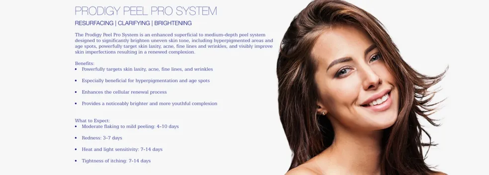 Prodigy Peel Pro resurfacing chemical peel treatment