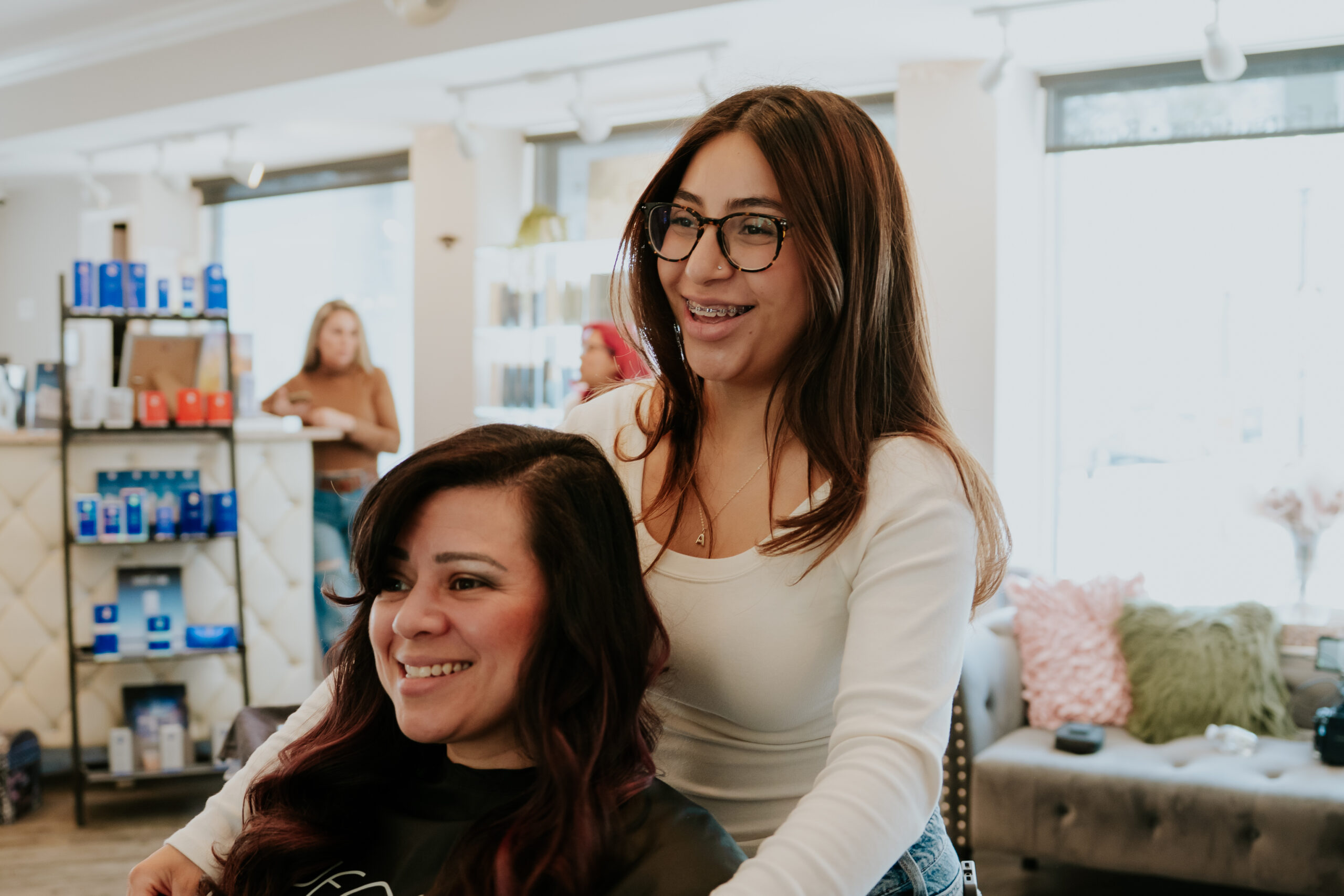 Professional stylist at Philip Edward Salon in Charlestown Boston