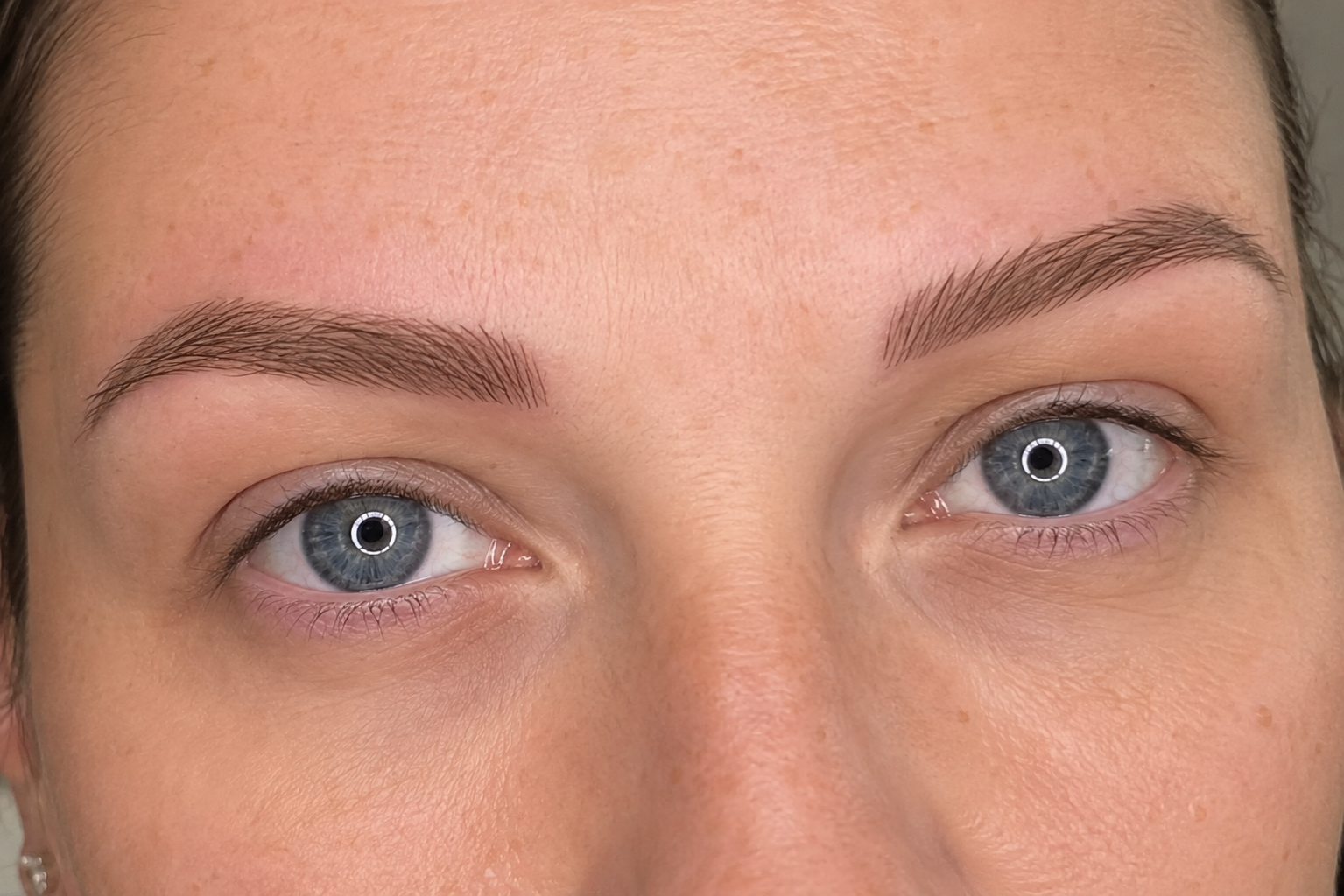 Natural-looking microblading eyebrow results in Boston